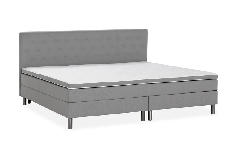 Ella Familieseng Sengepakke 240x210  cm - (+Flere valg) Lysegrå - Møbler - Senge - Kontinentalsenge