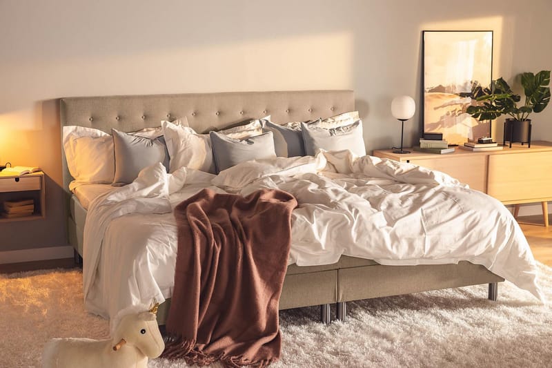 Ella Familieseng Sengepakke 240x210  cm - (+Flere valg) Muldvarp - Møbler - Senge - Kontinentalsenge