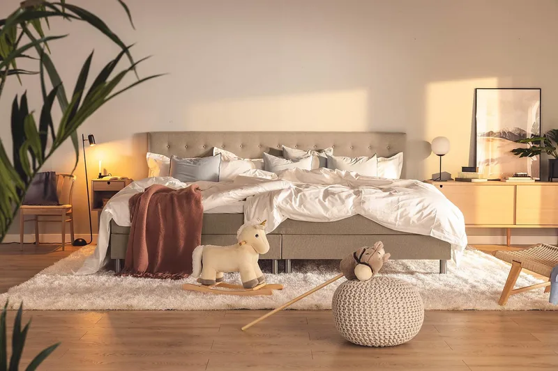 Ella Familieseng Sengepakke 280x210  cm - (+Flere valg) Muldvarp - Møbler - Senge - Kontinentalsenge