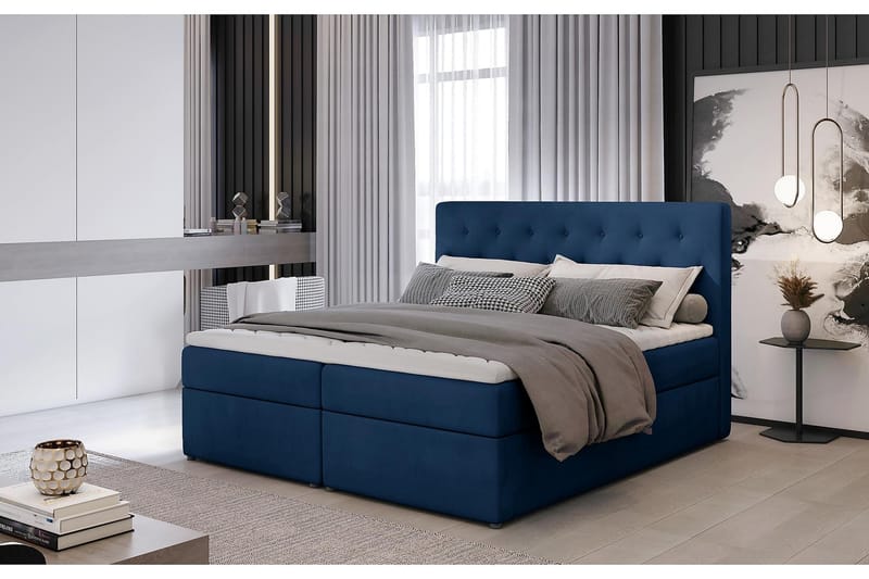 Eloree Sengepakke 180x200 cm - Blå - Komplet sengepakke