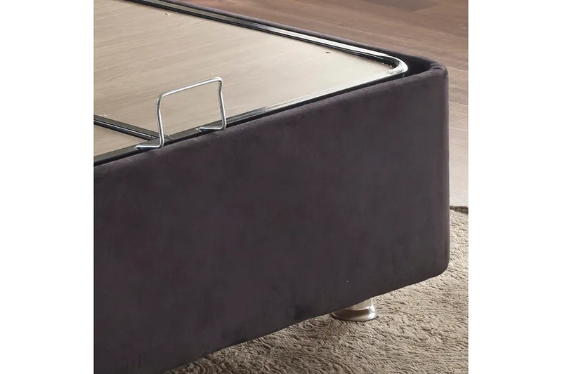 Endulanie Sengeramme med Sengegavl Singel 120x200 cm - Sort - Møbler - Senge - Komplet sengepakke