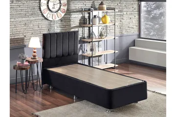 Endulanie Sengeramme med Sengegavl Singel 90x190 cm - Sort - Møbler - Senge - Komplet sengepakke