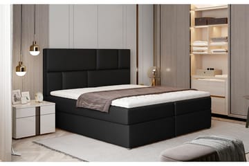 Forenca Sengepakke 160x200 cm - Læder/Sort - Møbler - Senge - Komplet sengepakke
