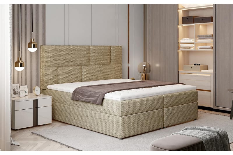 Forenca Sengepakke 180x200 cm - Beige - Komplet sengepakke