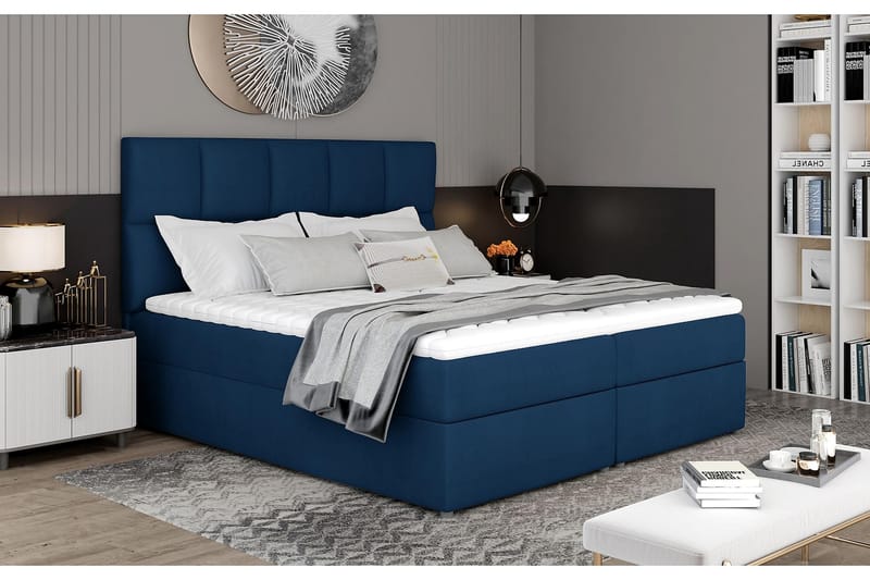 Glossa Sengepakke 180x200 cm - Blå - Komplet sengepakke