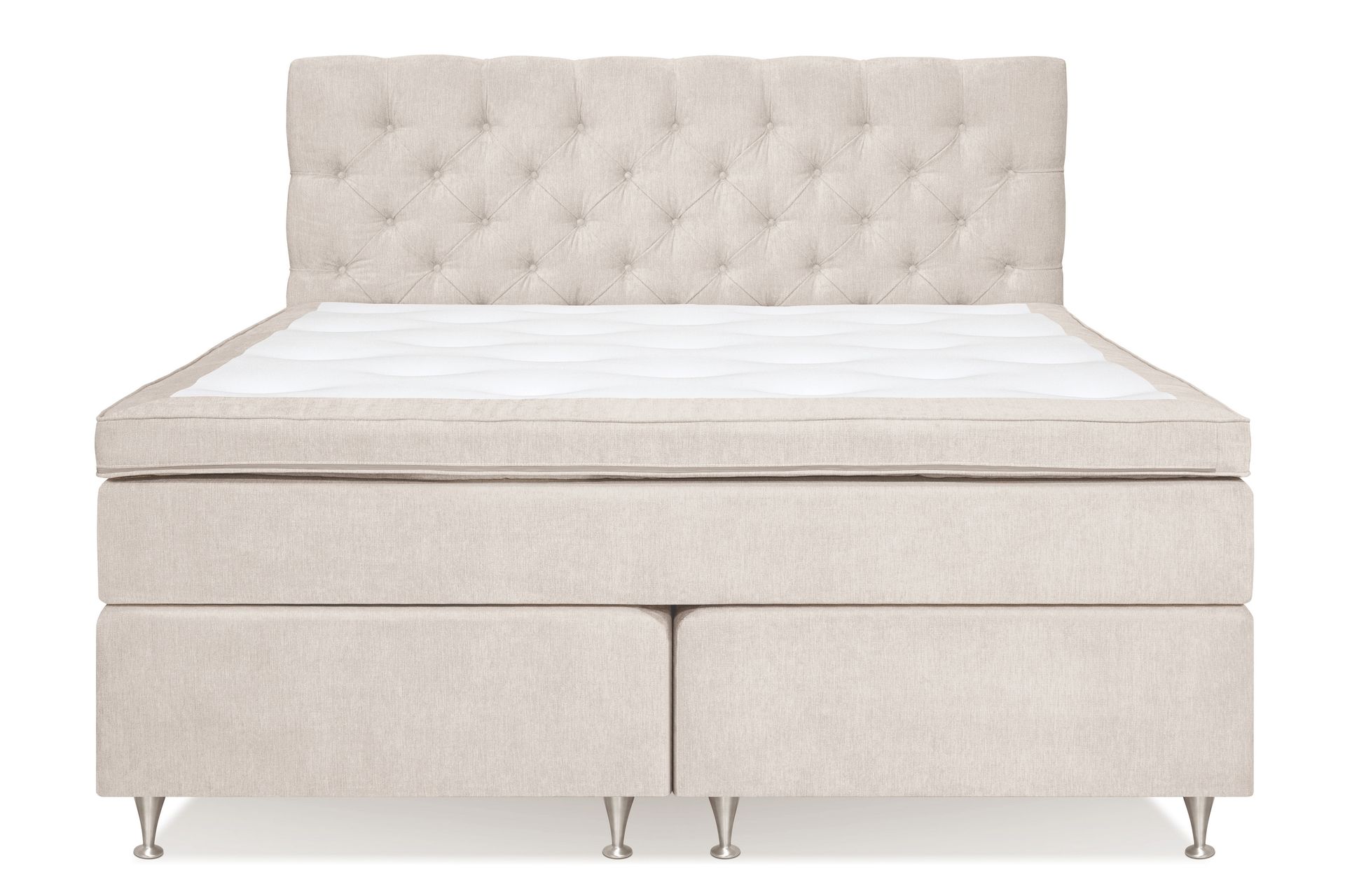 Joluma Sengepakke Medium 160x200 cm - (+Flere valg) 160x200 cm Lys beige - Møbler - Senge - Komplet sengepakke