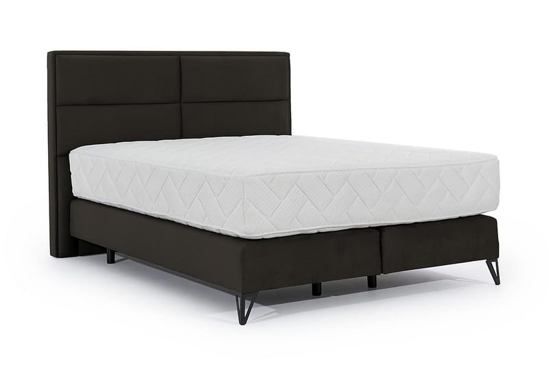 Kasyap Sengepakke Boksseng 160x200 cm - Brun - Møbler - Senge - Komplet sengepakke