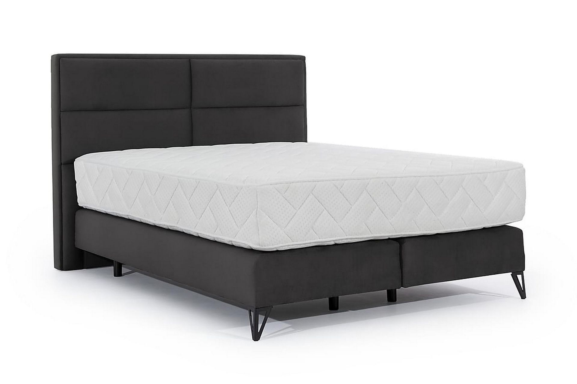 Kasyap Sengepakke Boksseng 180x200 cm - Mørkegrå - Møbler - Senge - Komplet sengepakke