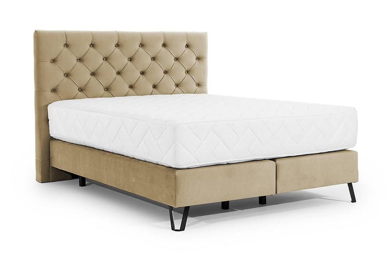 Katsumi Sengepakke Boksseng 180x200 cm - Beige - Møbler - Senge - Komplet sengepakke