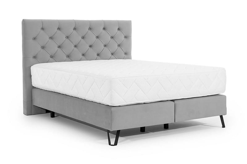 Katsumi Sengepakke Boksseng 180x200 cm - Lysegrå - Møbler - Senge - Komplet sengepakke