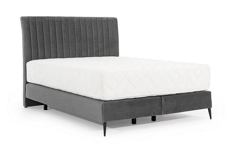 Katsuo Sengepakke Boksseng 140x200 cm - Grå - Møbler - Senge - Komplet sengepakke