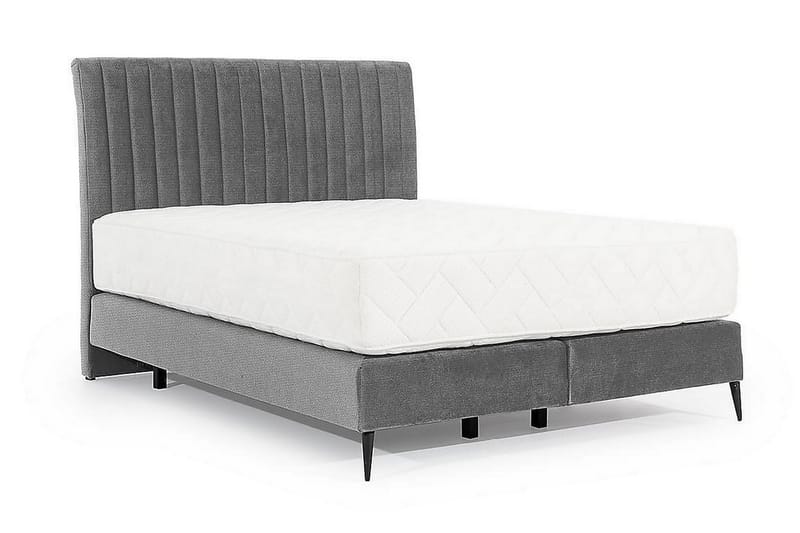 Katsuo Sengepakke Boksseng 140x200 cm - Lysegrå - Møbler - Senge - Komplet sengepakke
