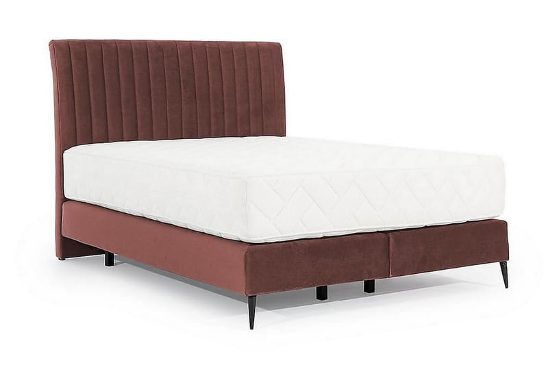 Katsuo Sengepakke Boksseng 140x200 cm - Lyserød - Møbler - Senge - Komplet sengepakke