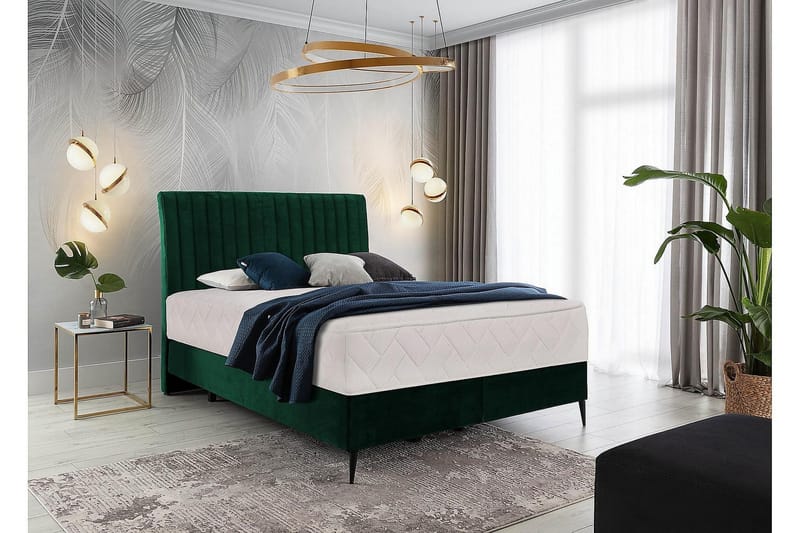 Katsuo Sengepakke Boksseng 140x200 cm - Mørkegrå - Møbler - Senge - Komplet sengepakke