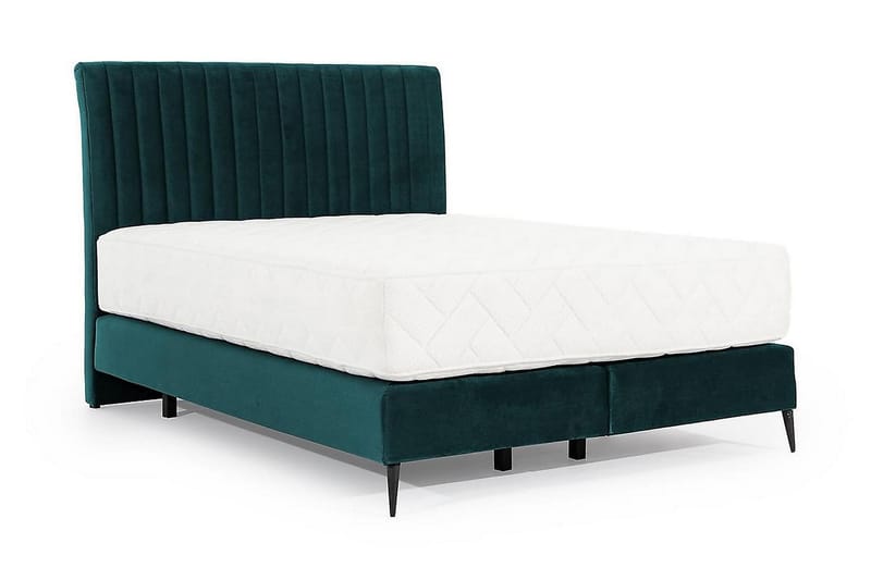 Katsuo Sengepakke Boksseng 140x200 cm - Turkis - Møbler - Senge - Komplet sengepakke