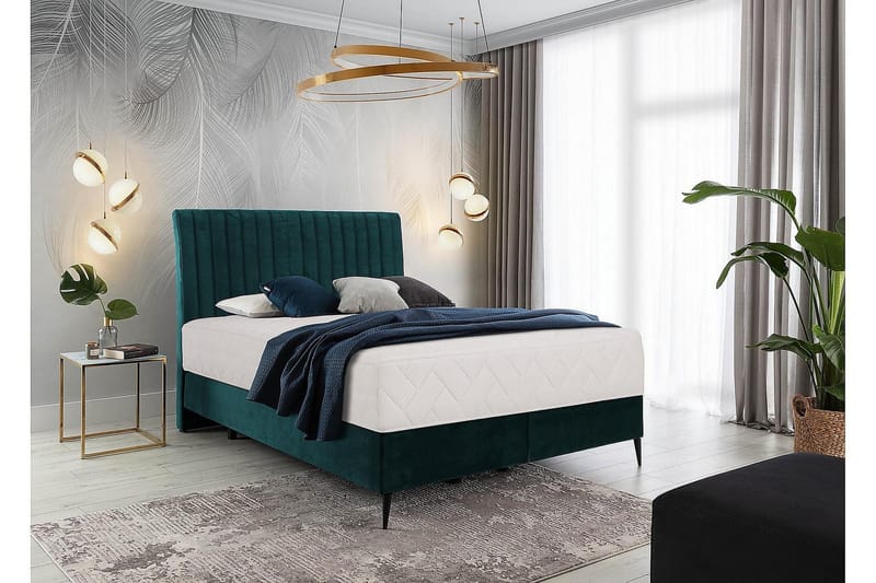 Katsuo Sengepakke Boksseng 180x200 cm - Blå - Møbler - Senge - Komplet sengepakke