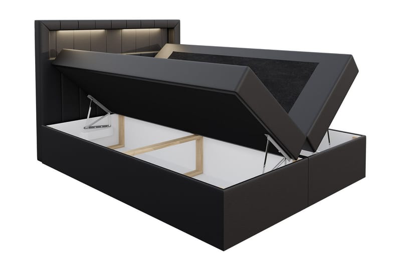 Kontinentalseng 120x200 - Grå - Møbler - Senge - Komplet sengepakke
