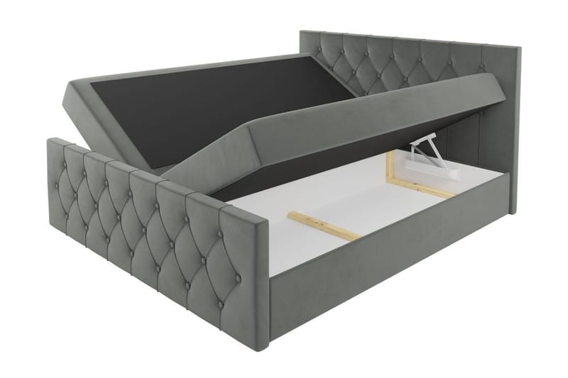 Kontinentalseng 127x216 cm - Rød - Møbler - Senge - Komplet sengepakke