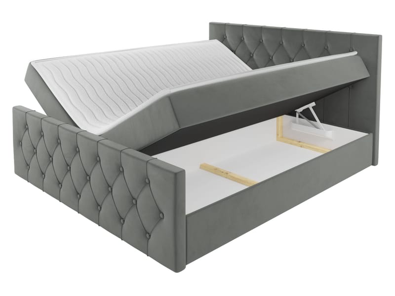 Kontinentalseng 127x216 cm - Rød - Møbler - Senge - Komplet sengepakke