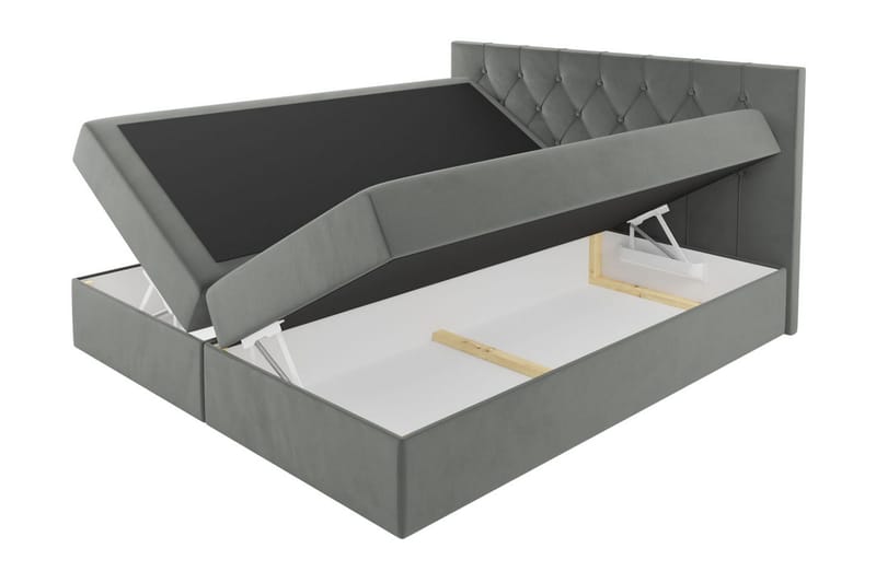 Kontinentalseng 144x208 cm - Rød - Møbler - Senge - Komplet sengepakke