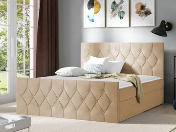 Kontinentalseng 167x216 cm - Beige - Møbler - Senge - Komplet sengepakke