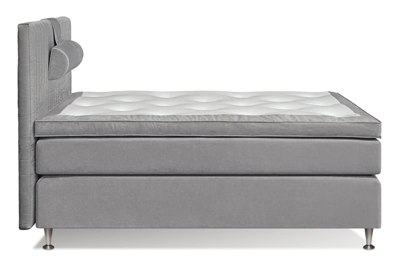 Mega komplet sengepakke 140x200 - Lysegrå - Møbler - Senge - Komplet sengepakke