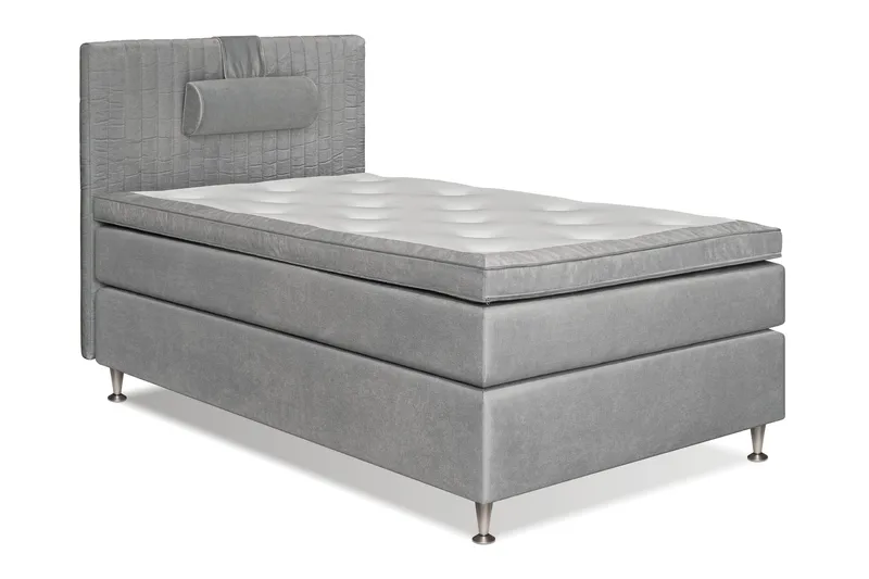 Mega komplet sengepakke 140x200 - Lysegrå - Møbler - Senge - Kontinentalsenge