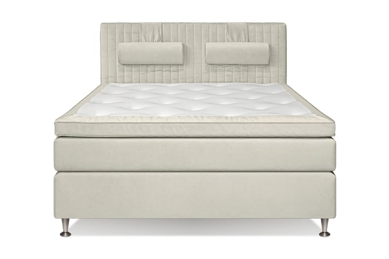 Mega komplet sengepakke 160x200 - Beige - Møbler - Senge - Kontinentalsenge