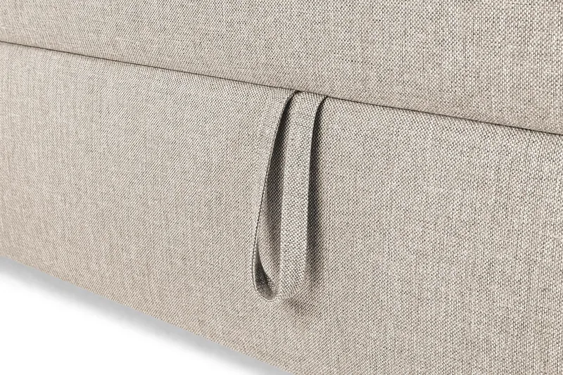 Montana Dobbeltseng med Opbevaring 160x200 cm - Beige - Møbler - Senge - Boxmadras & boxseng