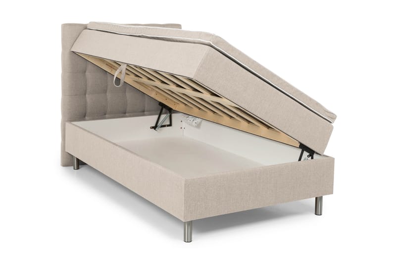 Montana Komplet Sengepakke med Opbevaring 140x200 cm - Beige - Møbler - Senge - Seng med opbevaring