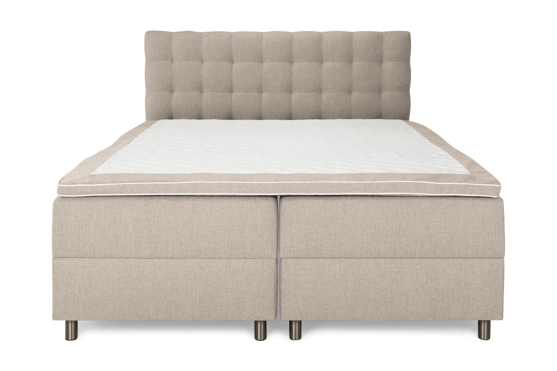 Montana Komplet Sengesæt med Opbevaring 160x200 cm - Beige - Møbler - Senge - Seng med opbevaring