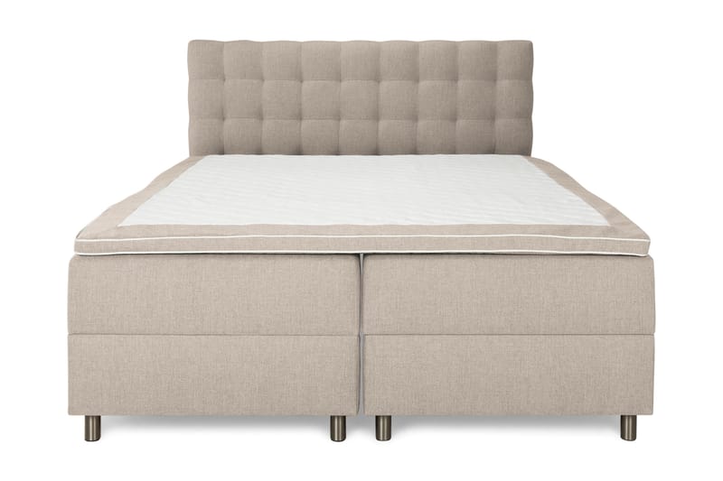 Montana Komplet Sengesæt med Opbevaring 160x200 cm - Beige - Møbler - Senge - Seng med opbevaring