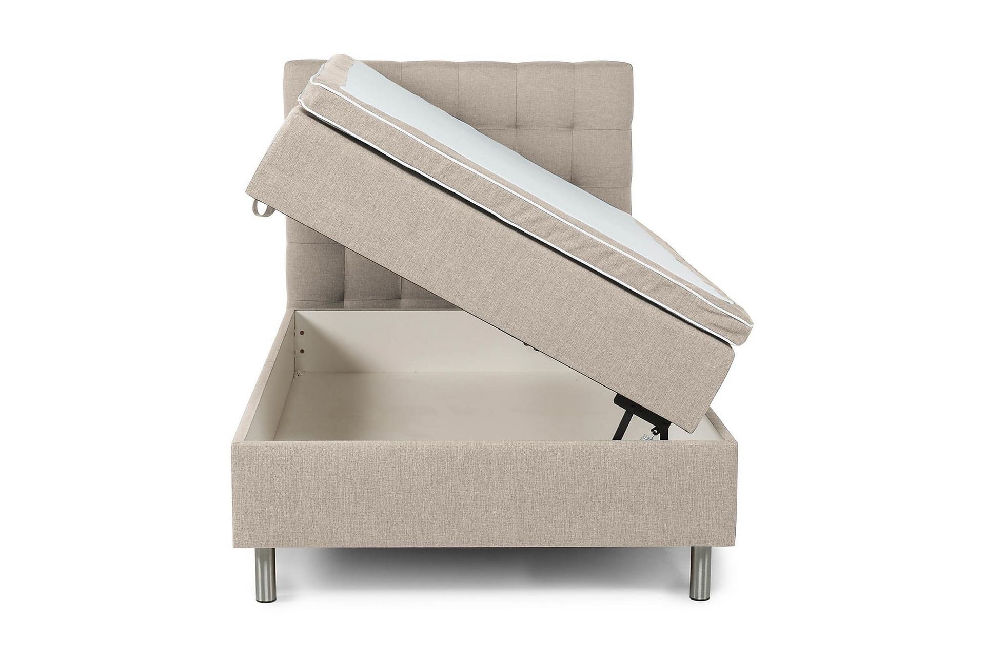 Montana Seng med Opbevaring 120x200 cm - Beige - Møbler - Senge - Seng med opbevaring