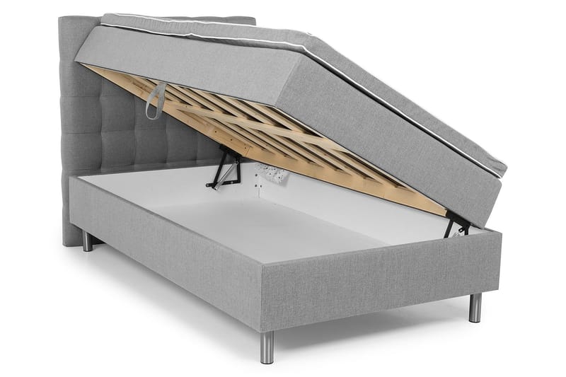 Montana Seng med Opbevaring 120x200 cm - Grå - Møbler - Senge - Komplet sengepakke
