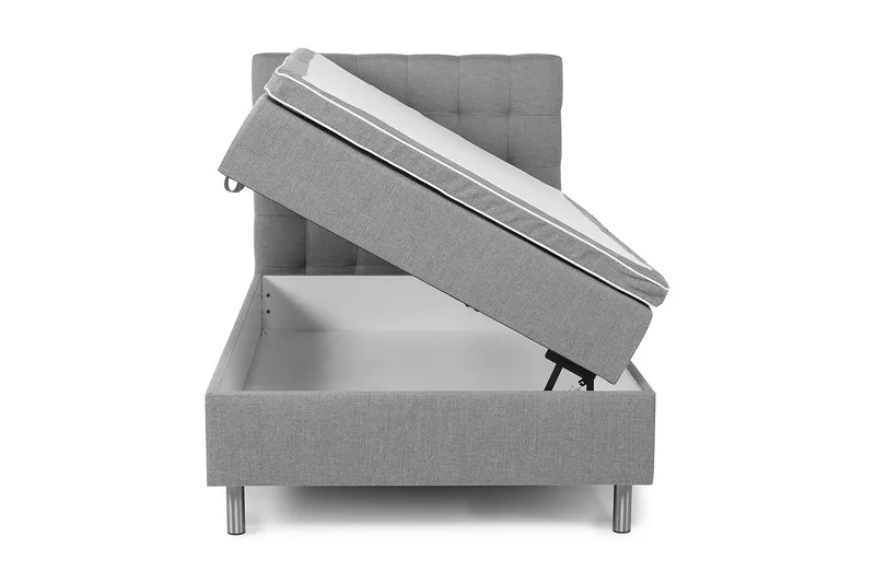 Montana Seng med Opbevaring 120x200 cm - Grå - Møbler - Senge - Boxmadras & boxseng
