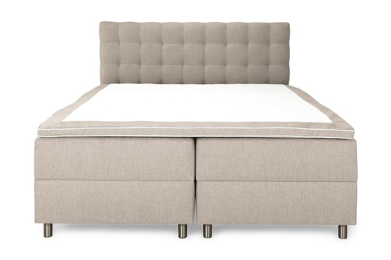 Montana Seng med Opbevaring Dobbeltseng 160x200 cm - Beige - Møbler - Senge - Seng med opbevaring