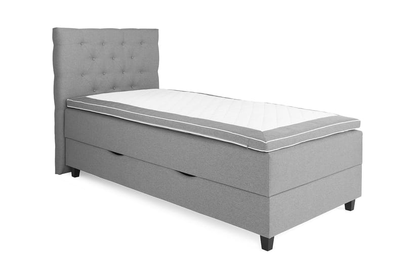 Royal Box Bed 105x200 - Lysegrå - Møbler - Senge - Seng med opbevaring
