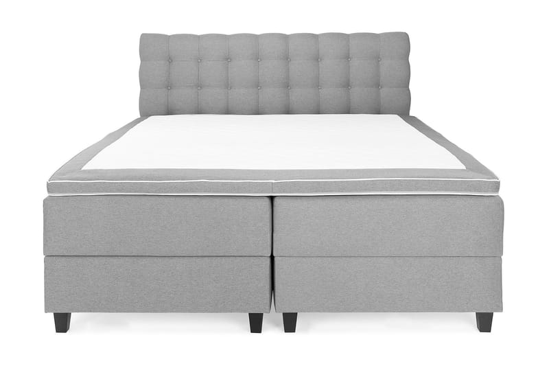 Royal Box Bed 180x200 cm - Lysegrå - Møbler - Senge - Komplet sengepakke