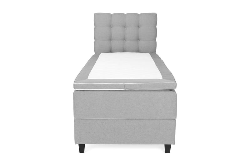 Royal Box Bed 90x200 cm - Lysegrå - Møbler - Senge - Komplet sengepakke