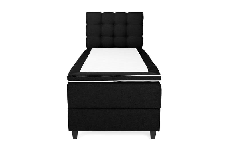 Royal Box Bed 90x200 cm - Sort - Møbler - Senge - Komplet sengepakke