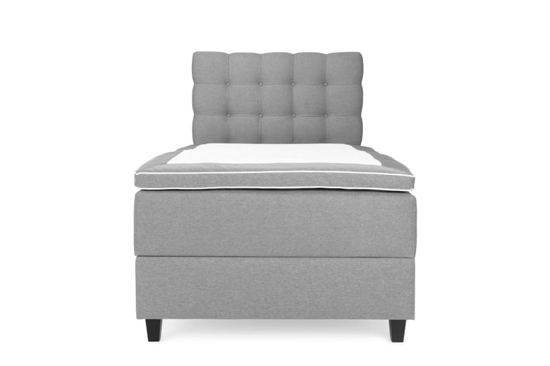 Royal Box Bed Komplet Sengepakke 105x200 - Lysegrå - Møbler - Senge - Komplet sengepakke
