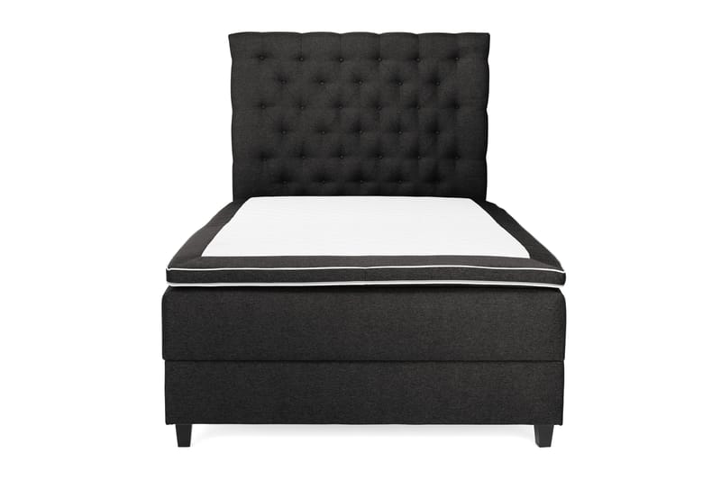 Royal Box Bed Komplet Sengepakke 140x200 - Mørkegrå - Komplet sengepakke - Kontinentalsenge