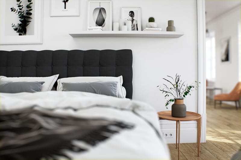 Royal Box Bed Komplet Sengepakke 160x200 - Sort - Møbler - Senge - Kontinentalsenge