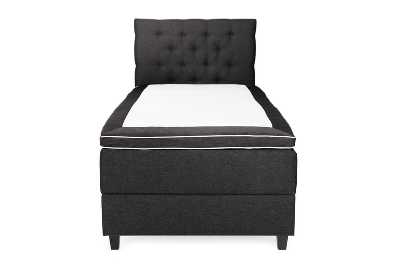 Royal Box Bed Komplet Sengepakke 80x200 - Mørkegrå - Komplet sengepakke - Kontinentalsenge
