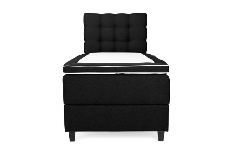 Royal Box Bed Komplet Sengepakke 80x200 - Sort - Møbler - Senge - Seng med opbevaring