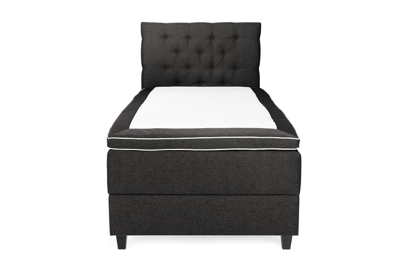 Royal Box Bed Komplet Sengepakke 90x200 - Mørkegrå - Komplet sengepakke - Kontinentalsenge