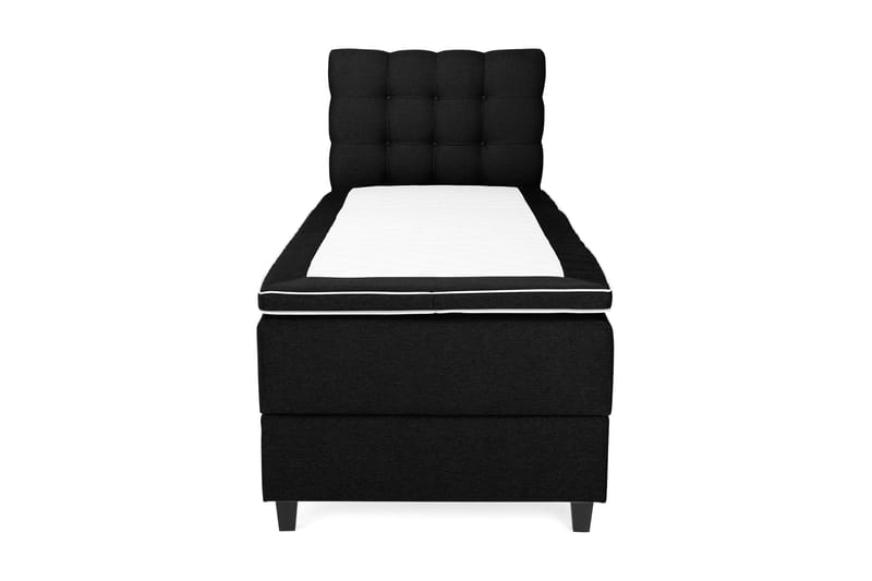 Royal Box Bed Komplet Sengepakke 90x200 - Sort - Møbler - Senge - Komplet sengepakke