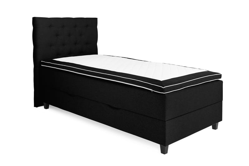 Royal Box Bed Komplet Sengepakke 90x200 - Sort - Komplet sengepakke - Kontinentalsenge