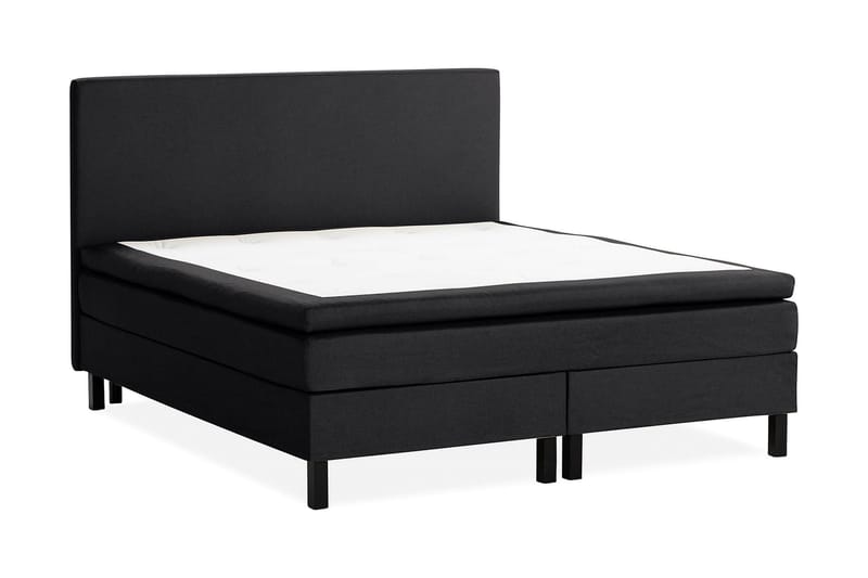 Scarlett Sengepakke 150x200 Latexmadras - Glat gavl Sort - Møbler - Senge - Komplet sengepakke