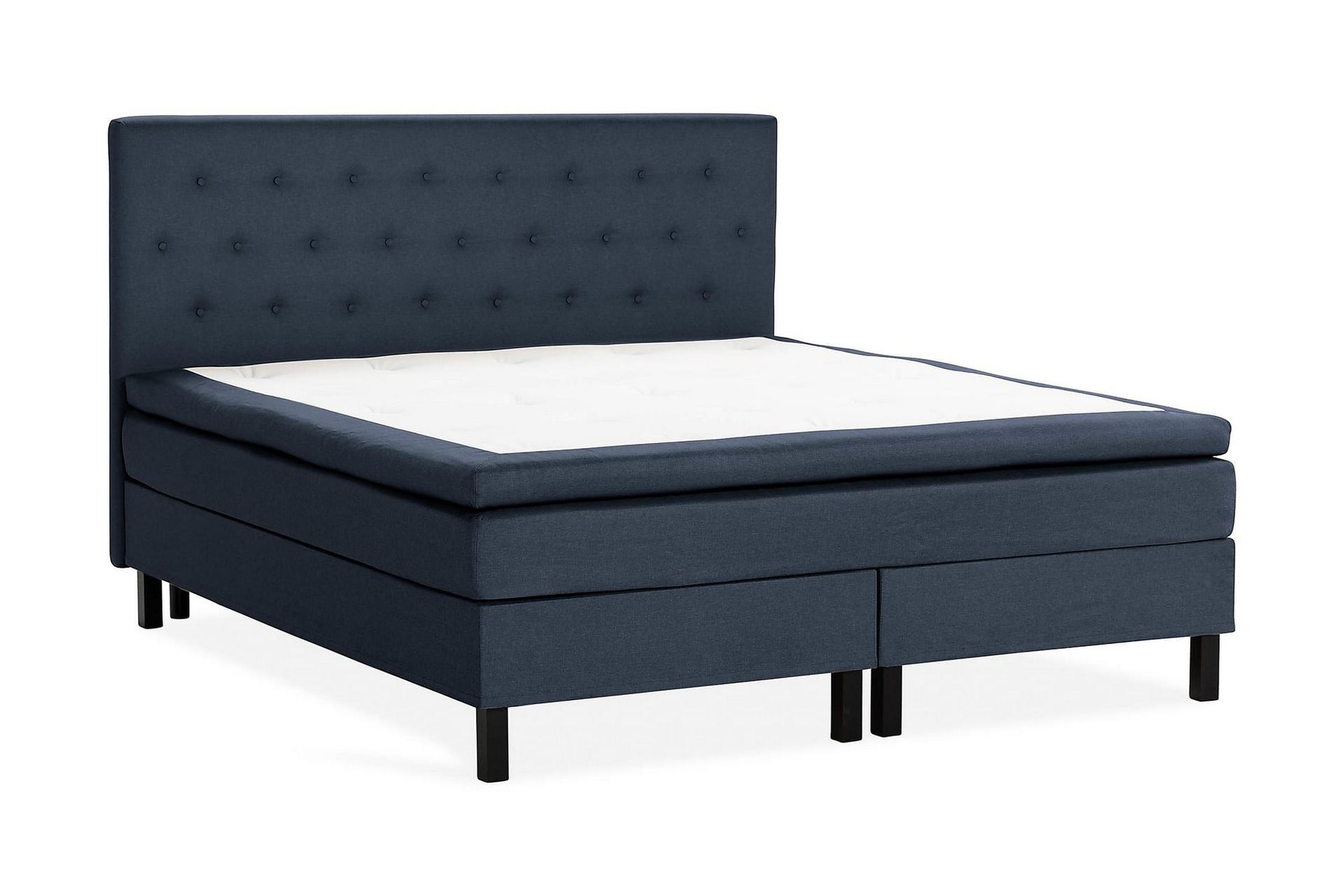 Scarlett Sengepakke 150x200 Memorymadras - Knappet gavl Blå - M�øbler - Senge - Komplet sengepakke